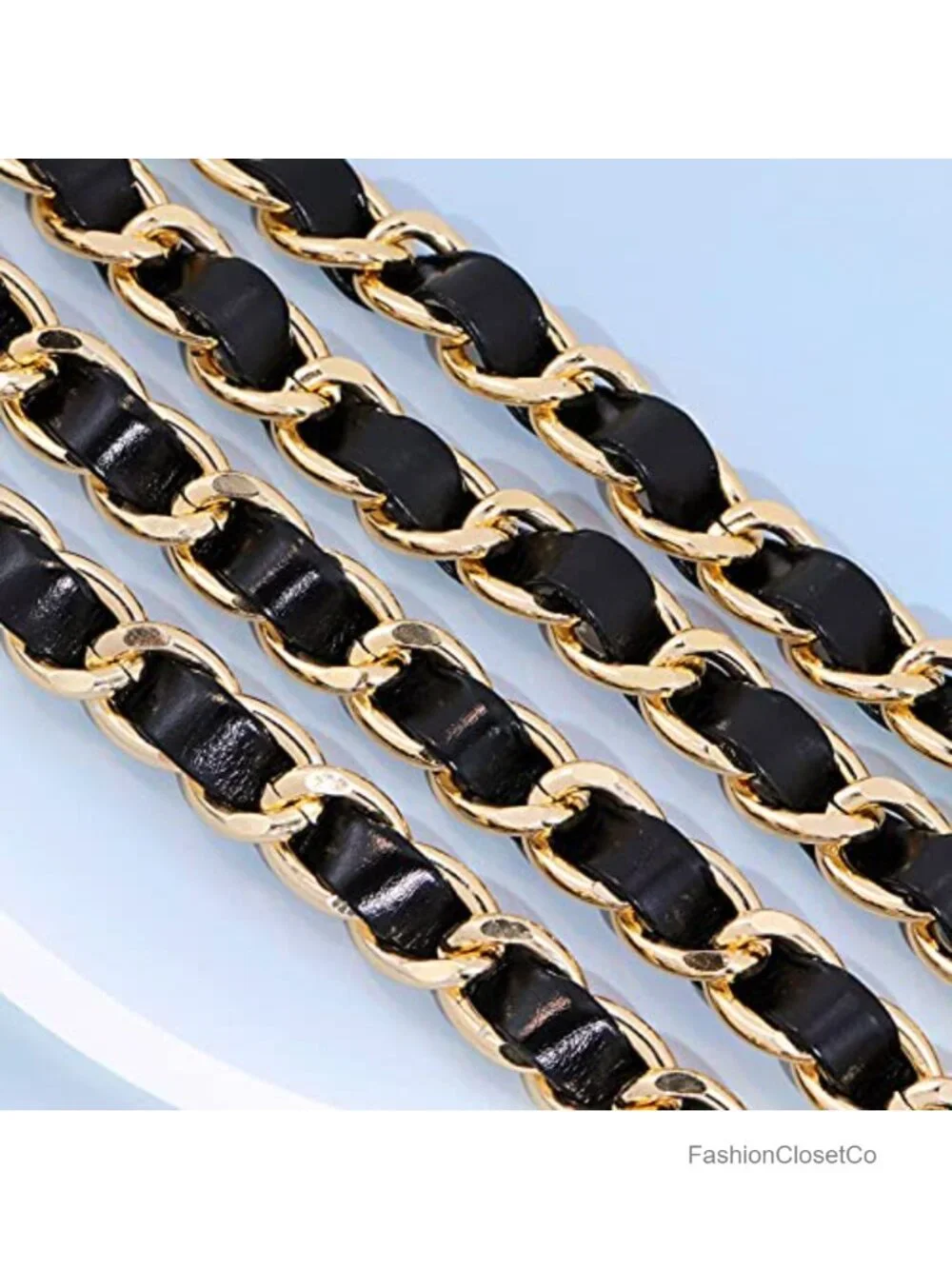 Vintage Street Style Layered Metal Chain Belt for Women Adjustable Waist